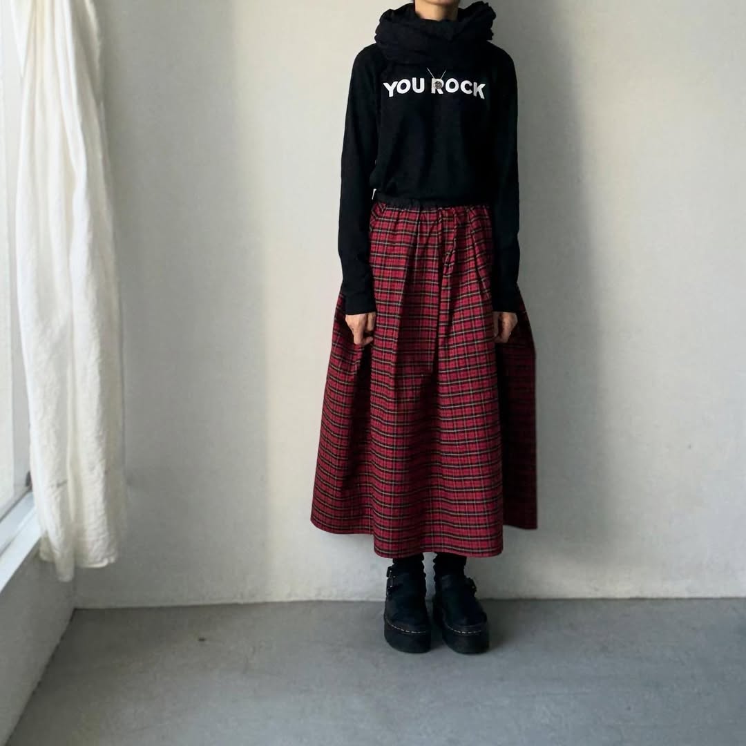R&D.M.Co YOU ROCK 長袖Tシャツ ブラック