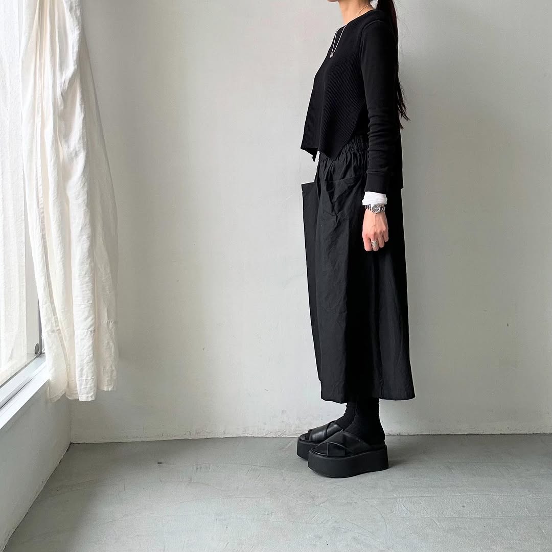 TORICI ツイストワッフルベスト ブラック