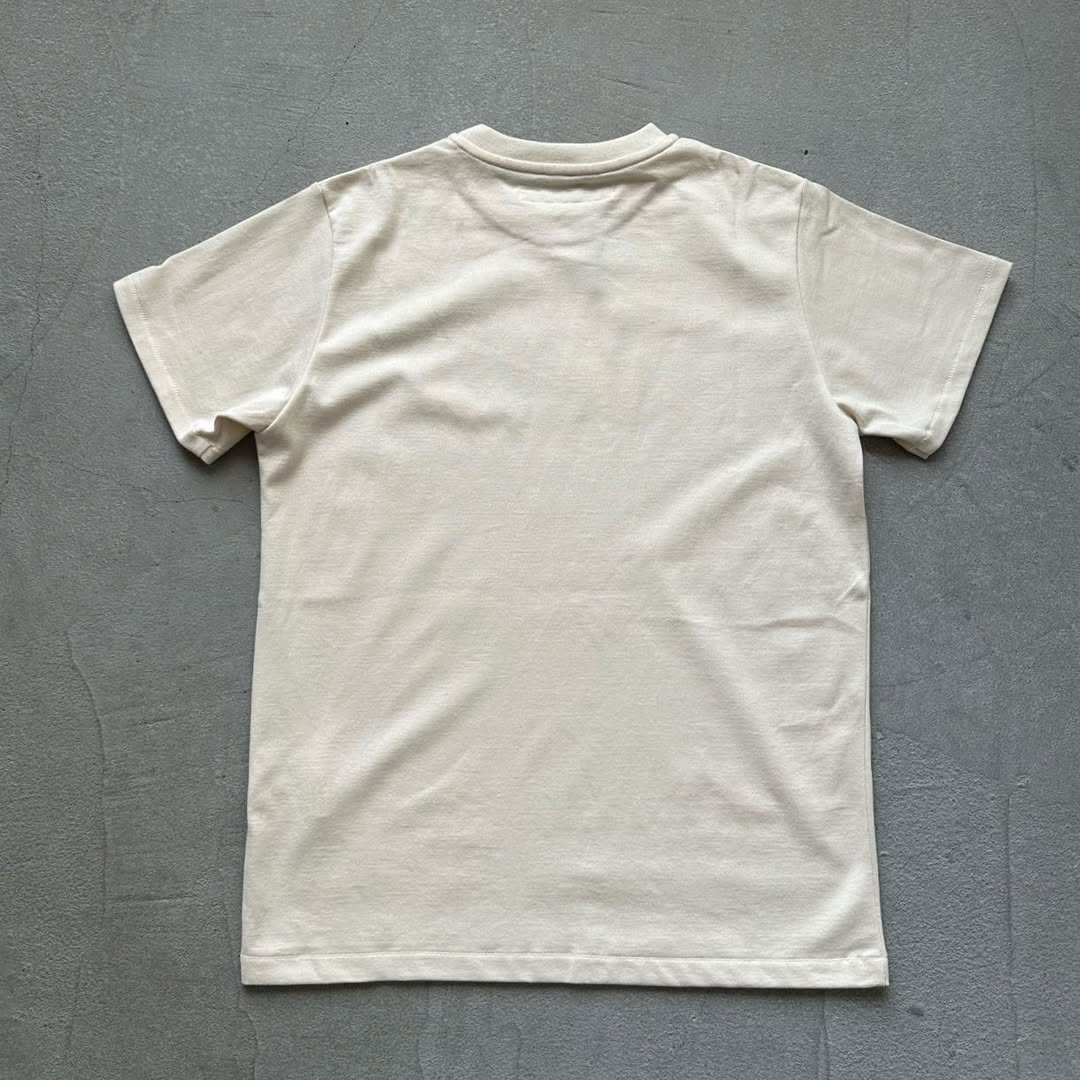 OLDMANS TAILOR OMTフロッキープリントロゴ半袖Tシャツ