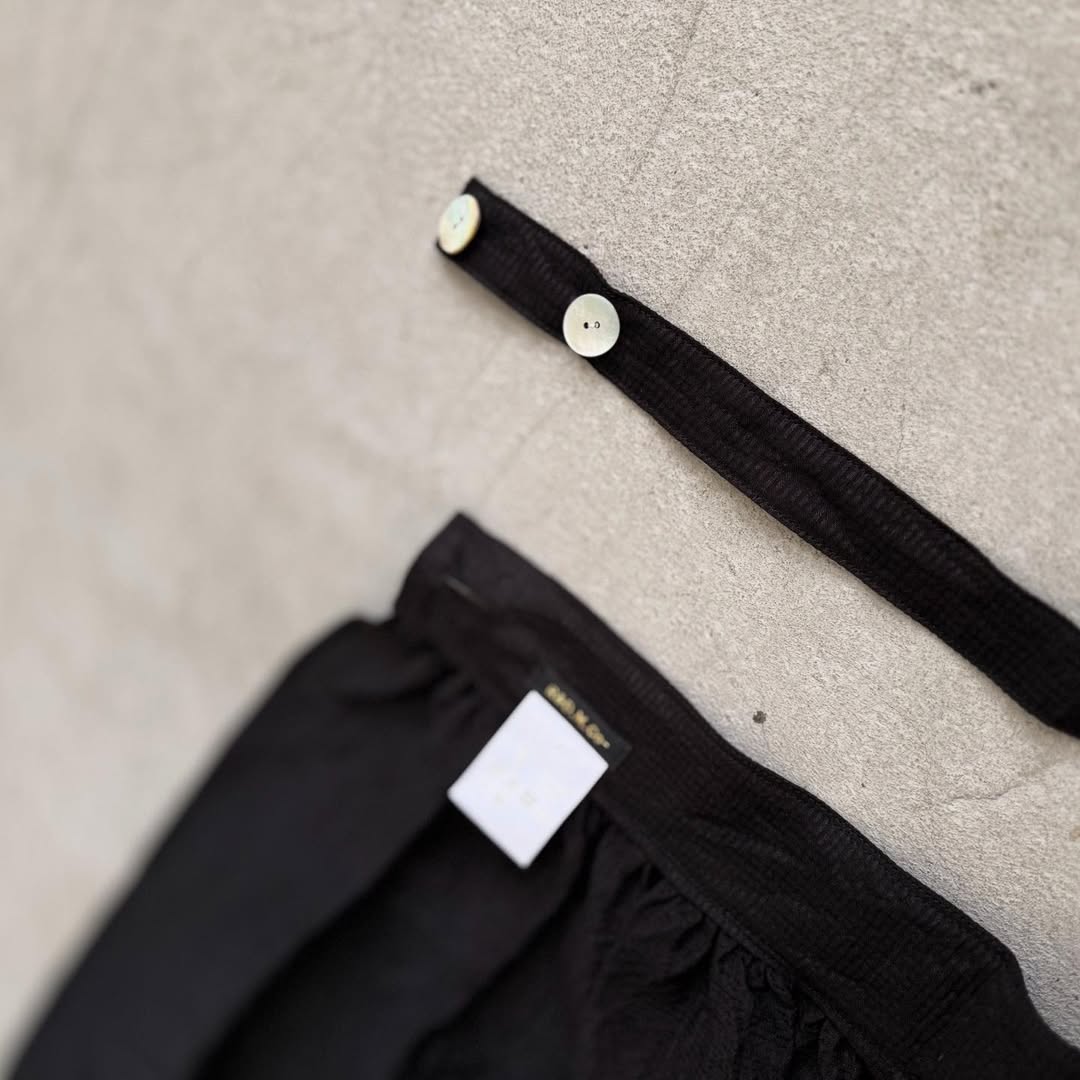 R&D.M.Co シェーディングチェックサロンエプロン