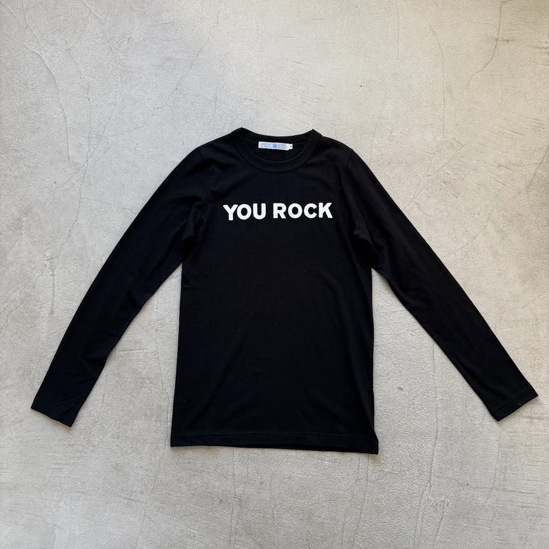 R&D.M.Co YOU ROCK 長袖Tシャツ ブラック