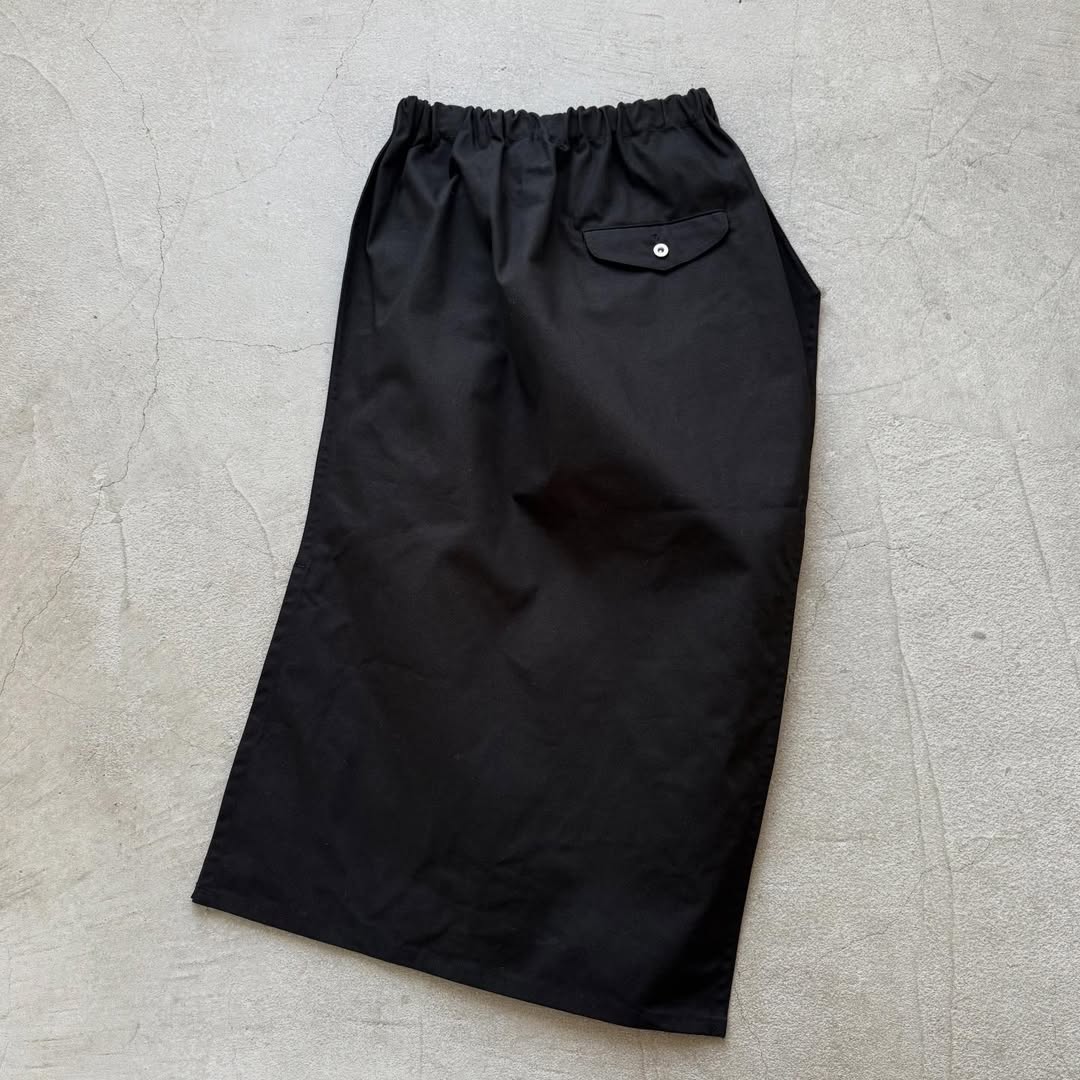 ゴーシュ オーガニックダックコットンアシンメトリースカート