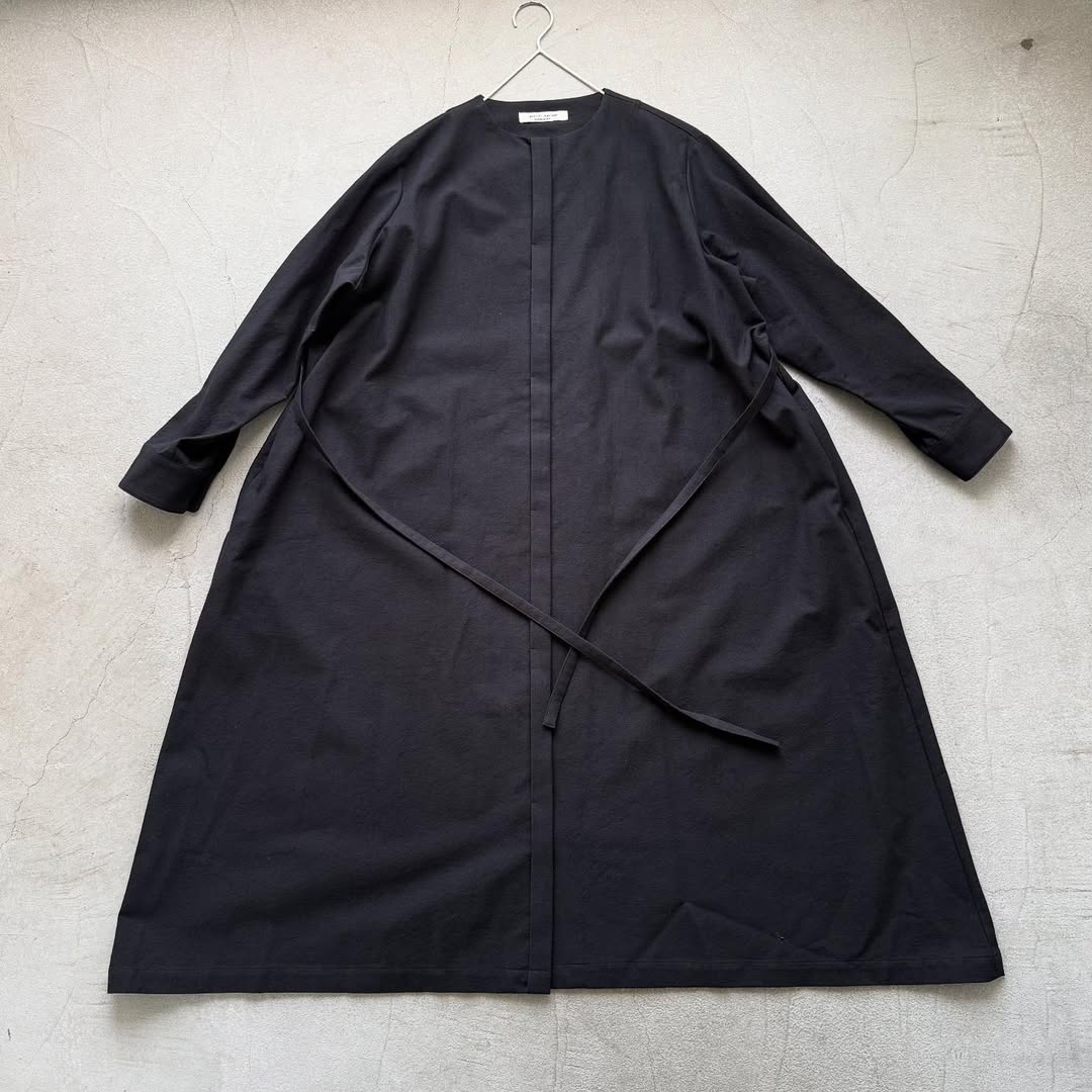 atelier naruse コットンウールシャツワンピース
