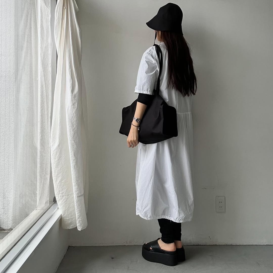 TENNE HANDCRAFTED MODERN ベンタイルコットンハット ブラック