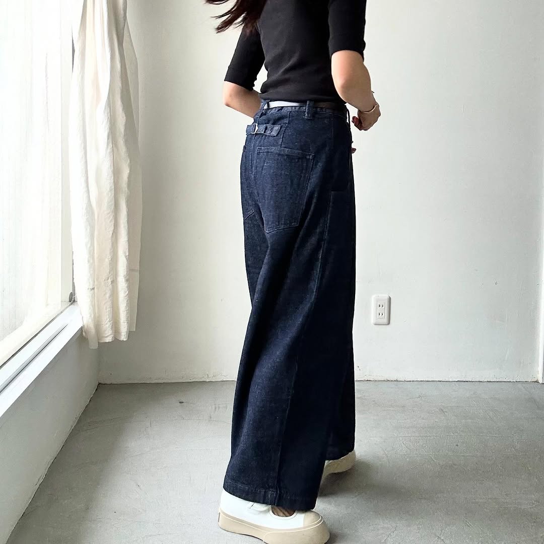 atelier naruse コットンデニムタックパンツ size 1