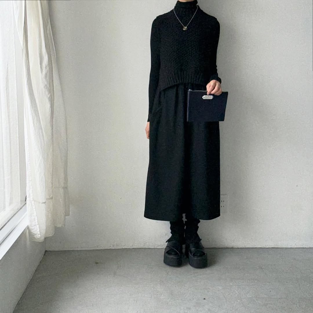 R&D.M.Co ホウロウプレートコットンポーチ ネイビー