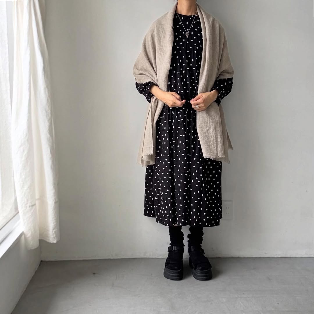 french bull ナイトスカイストール ベージュ