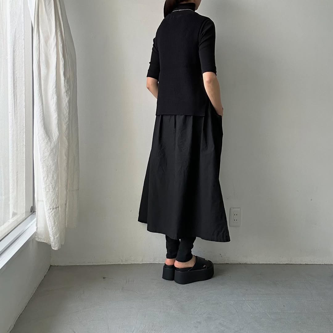 TORICI ツイストワッフルベスト ブラック