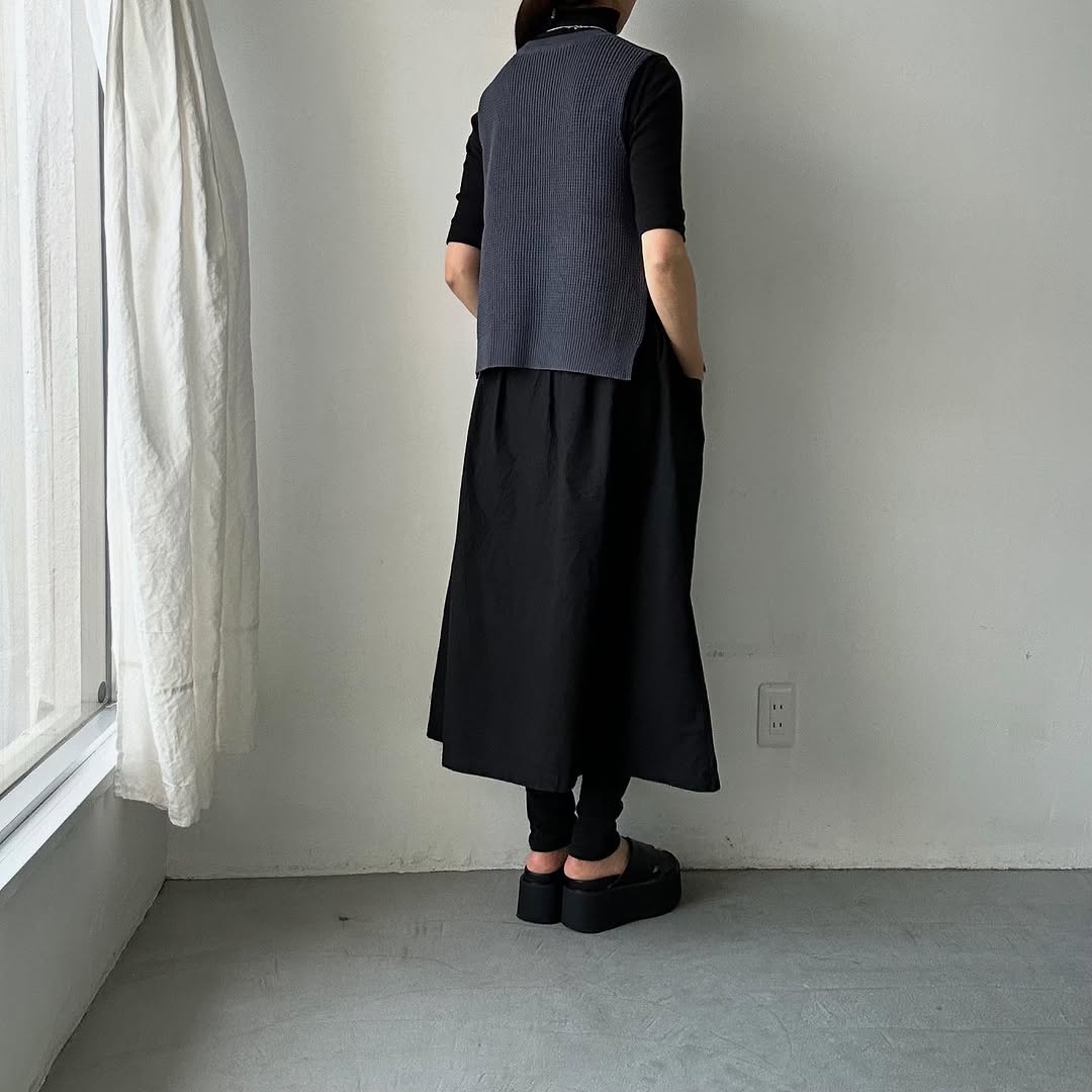 TORICI ツイストワッフルベスト アッシュグレー