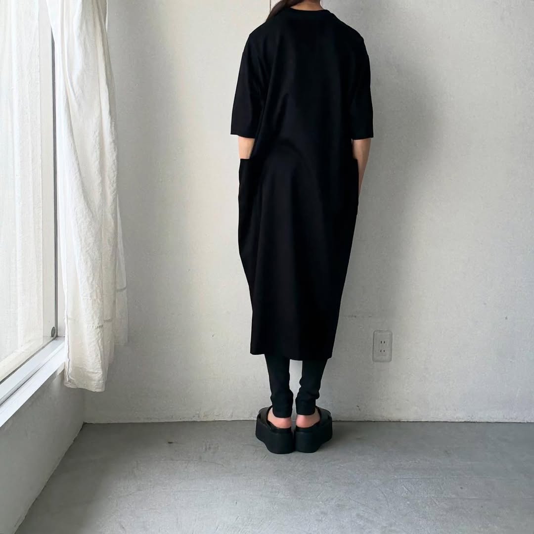 atelier naruse コットンポンチボックスワンピース