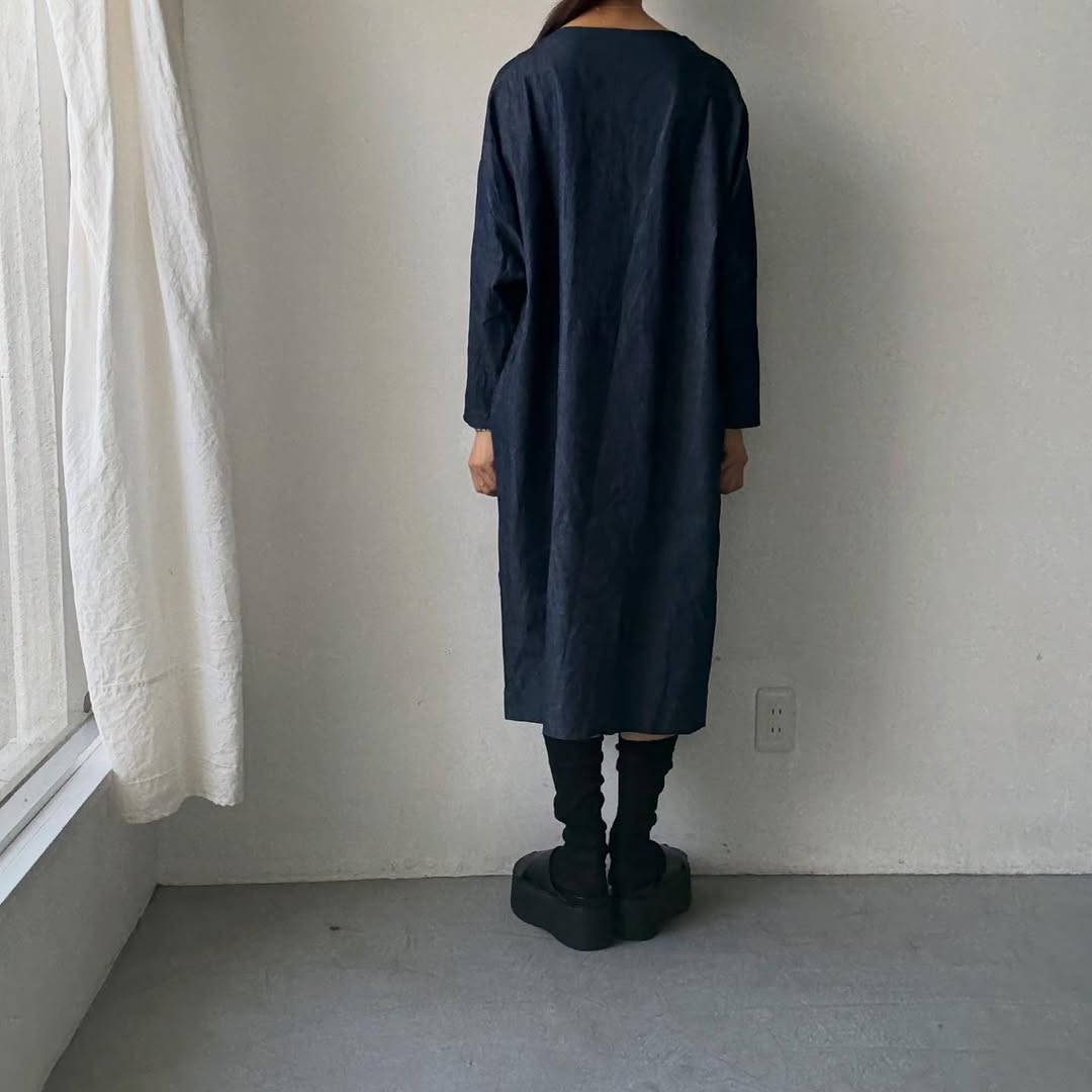 jujudhau デニムイージードレス