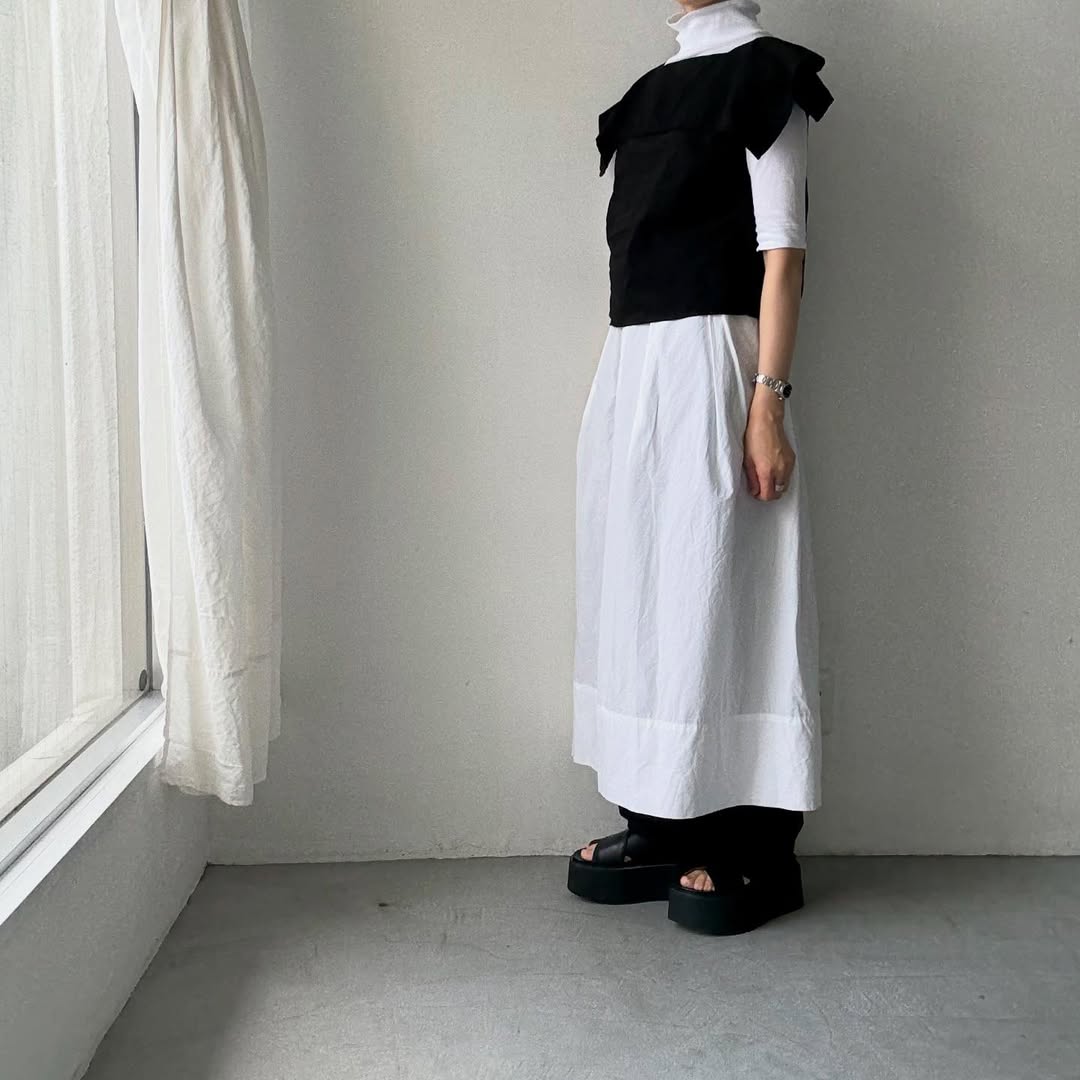 R&D.M.Co リネンコットンピューリタンカラーブラウス
