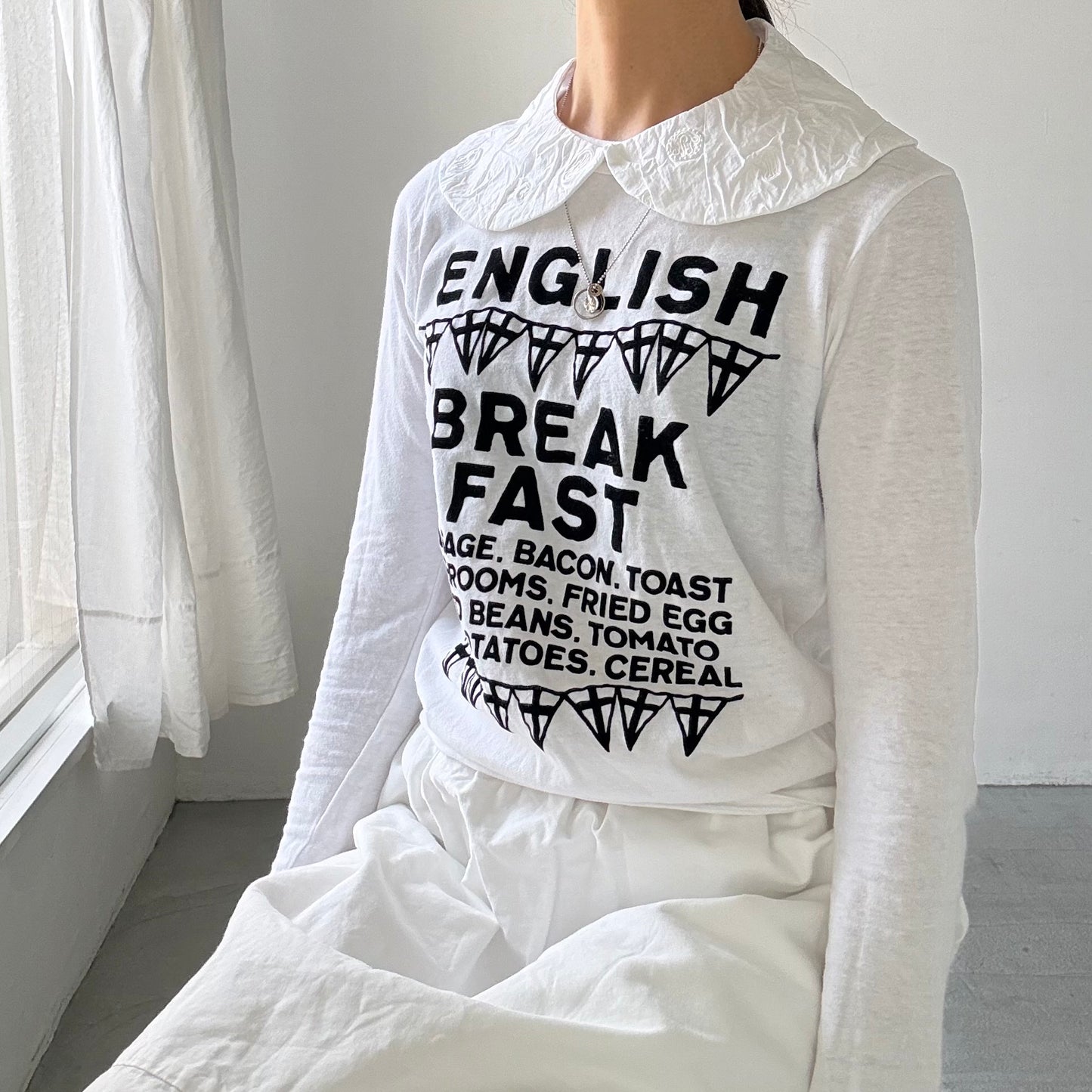 R&D.M.Co エンブロイダリーシュリンクカラー ホワイト