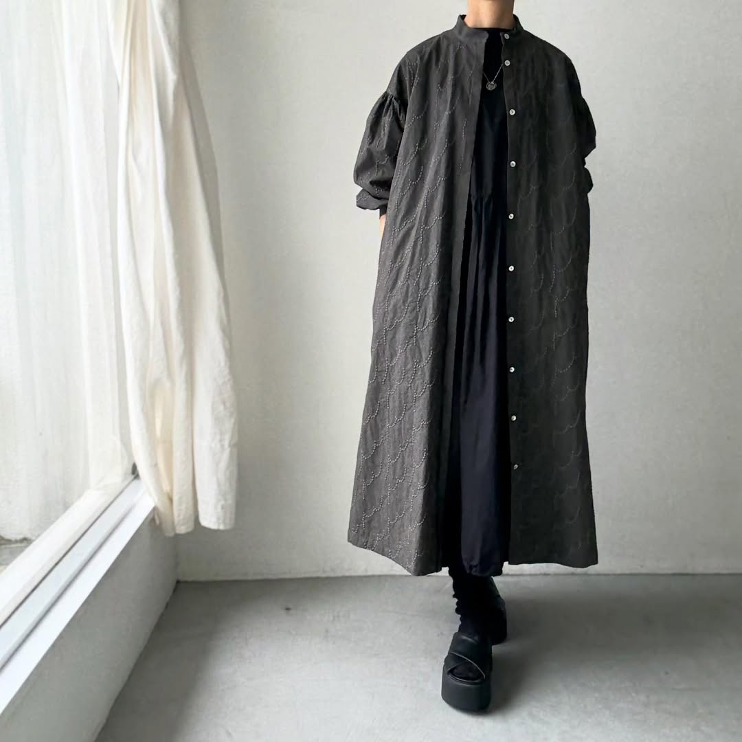 kijinokanosei フラクタルシャツドレス