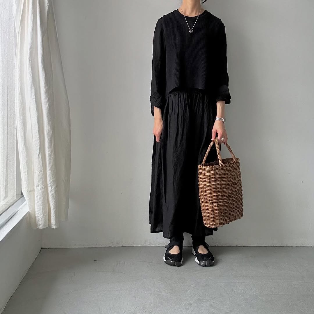 TORICI ツイストワッフルベスト ブラック