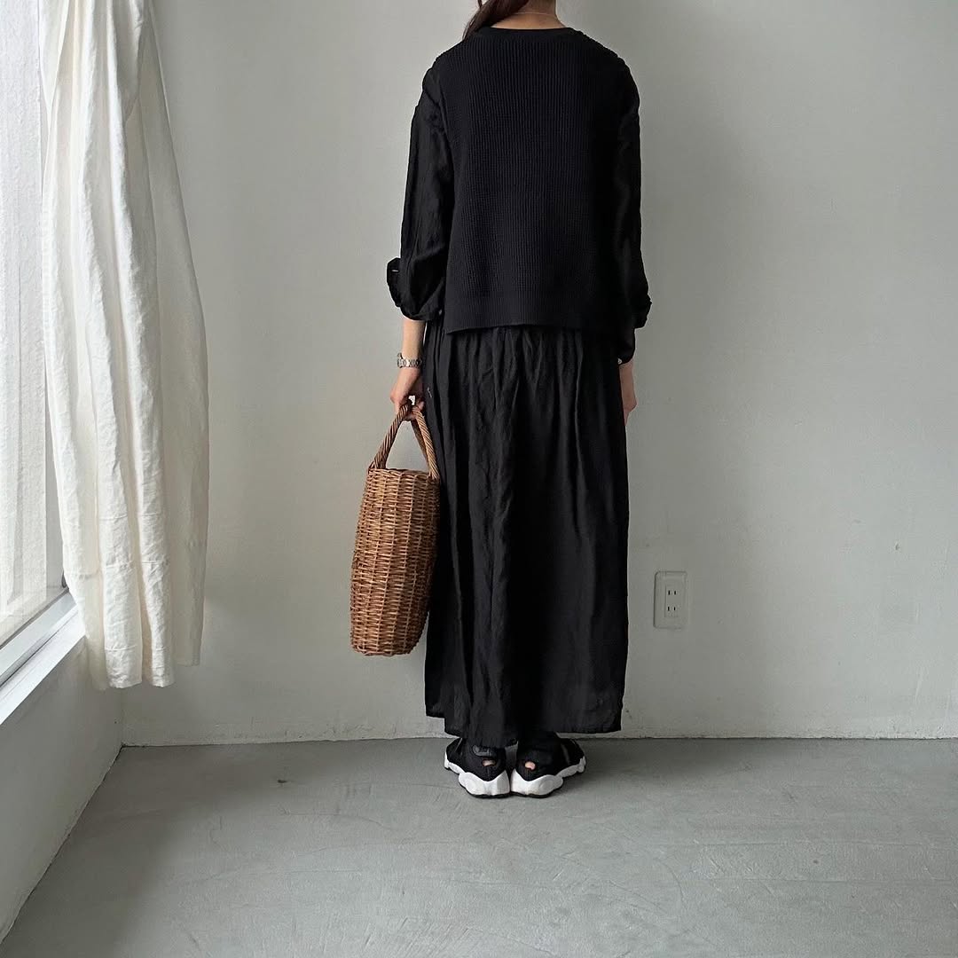 TORICI ツイストワッフルベスト ブラック