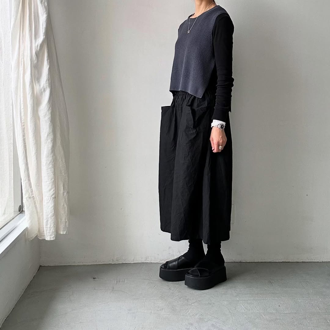 TORICI ツイストワッフルベスト アッシュグレー