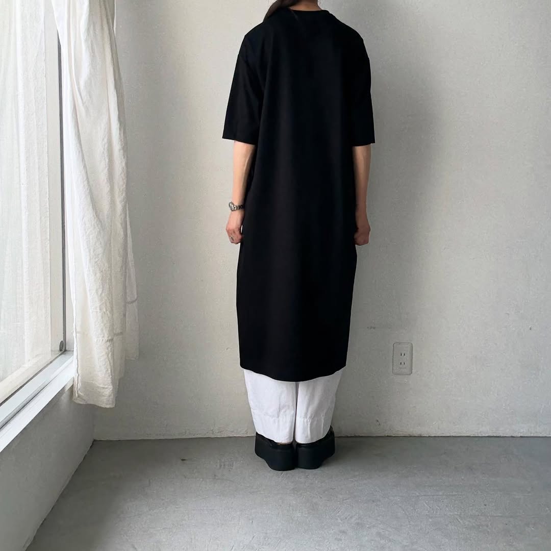 atelier naruse コットンポンチボックスワンピース