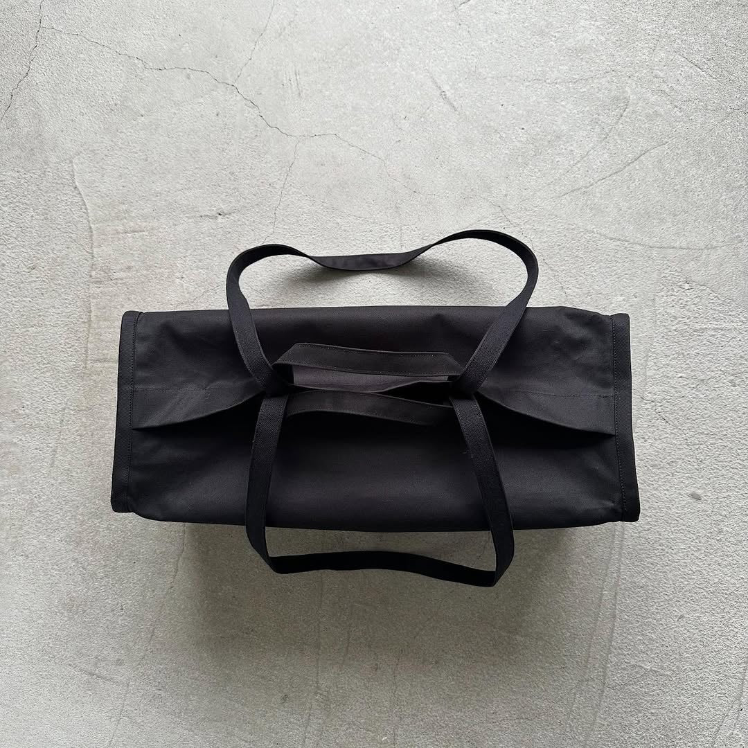 TENNE HANDCRAFTED MODERN ベンタイルコットンボストンバッグ ブラックS