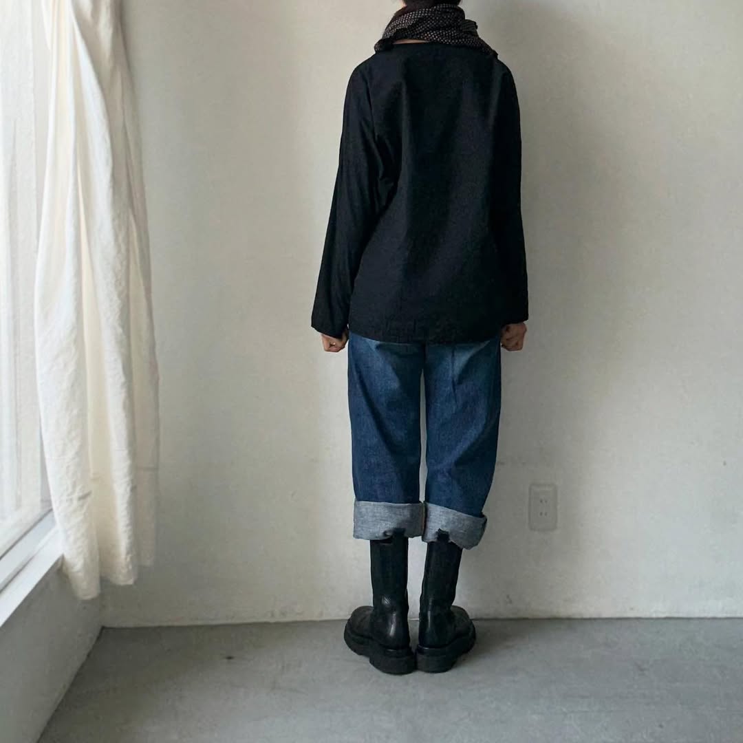 homspun ライトオンスシャンブレープルオーバーブラウス