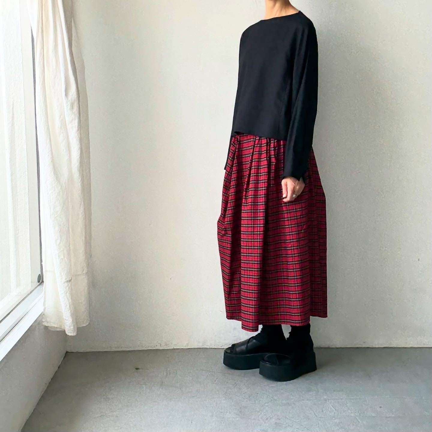 TENNE HANDCRAFTED MODERN ボートネックプルオーバー