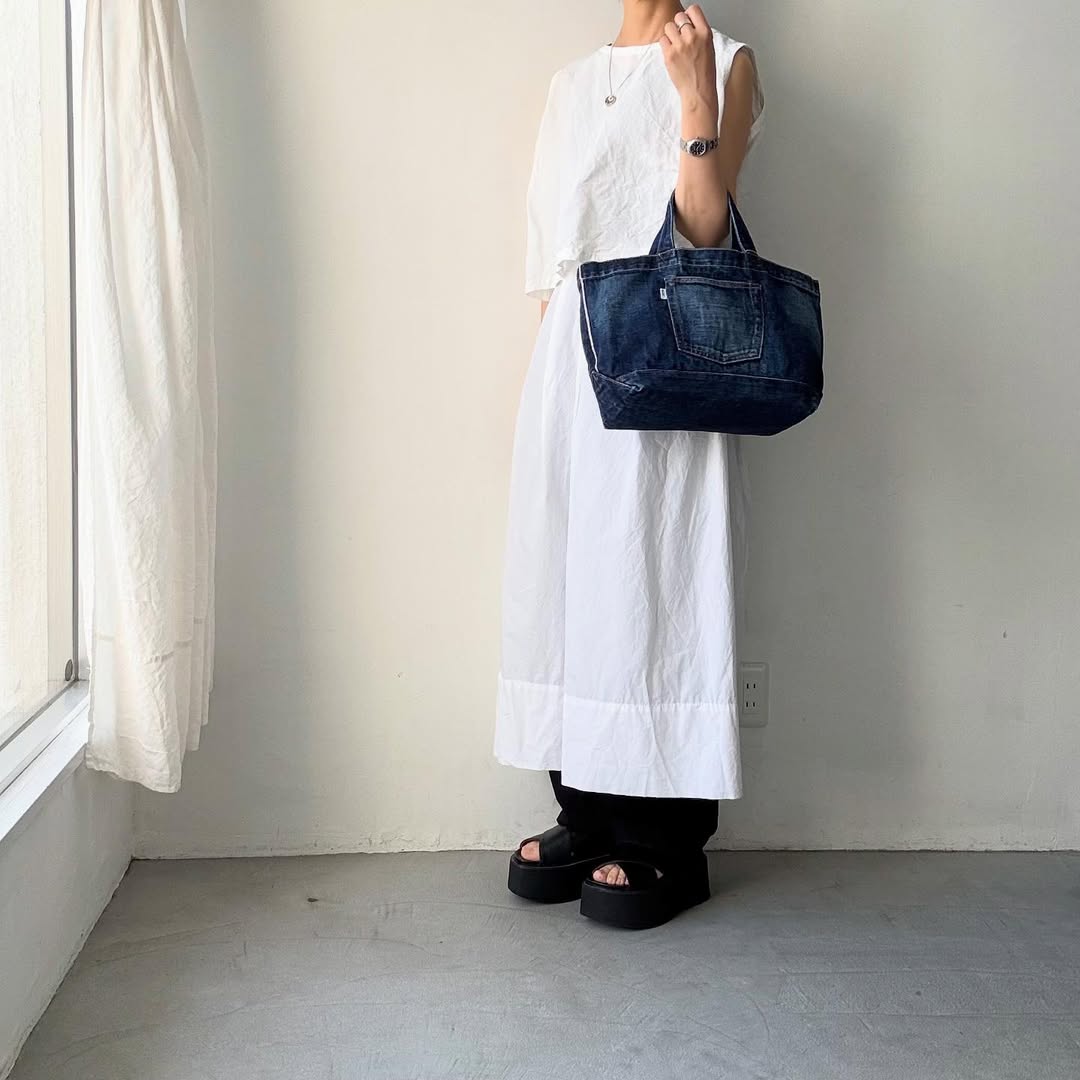 R&D.M.Co デニムトートバッグ