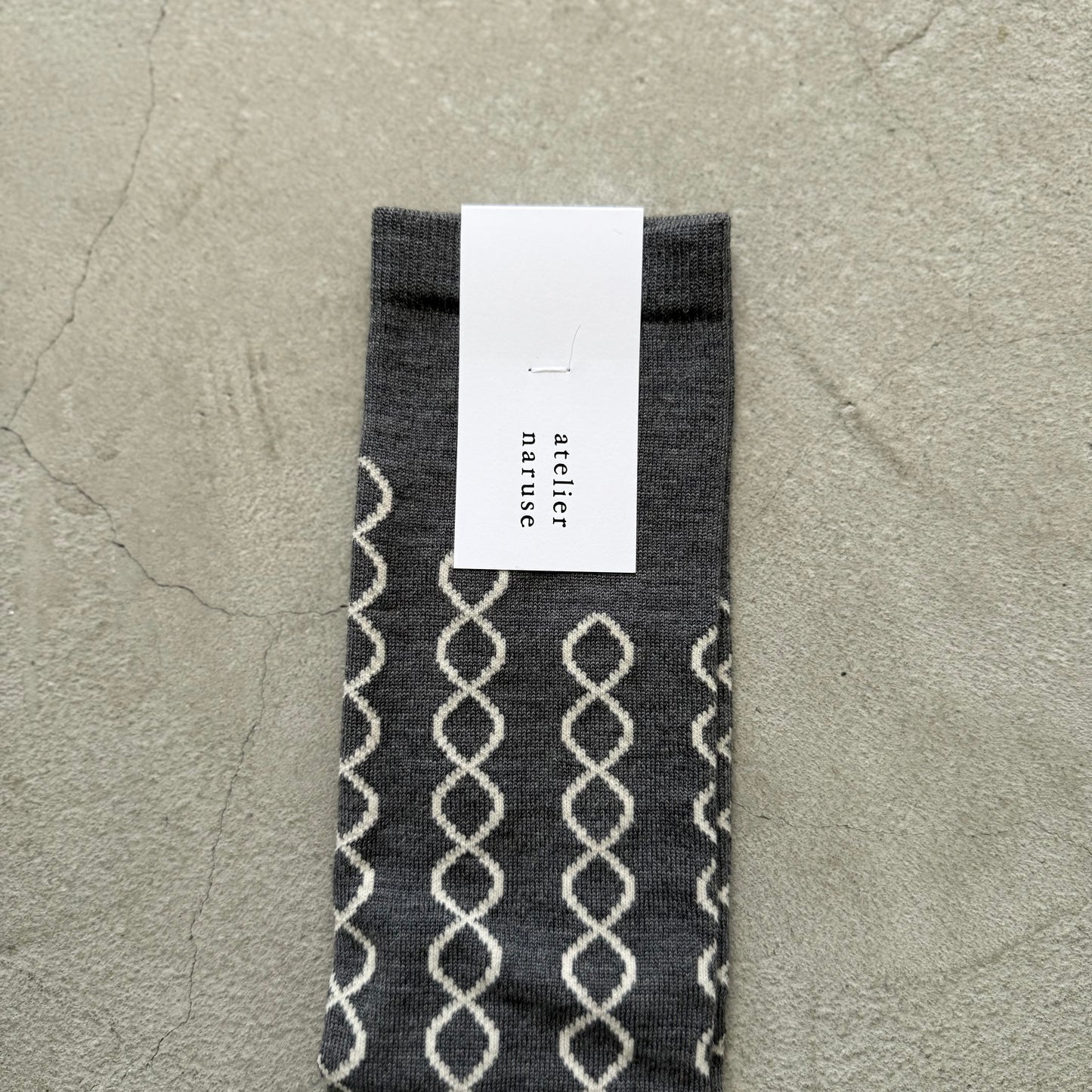 atelier naruse ウールループハイソックス