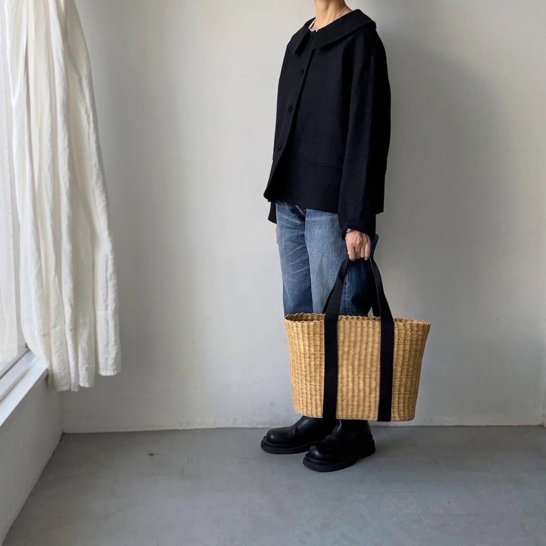 MAGALI シェットランドウールリネンフラットカラージャケット