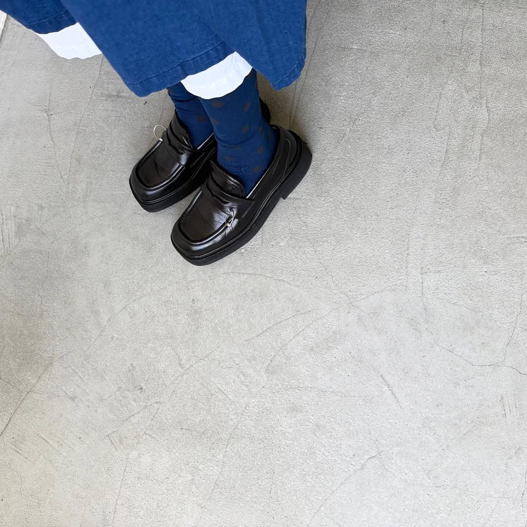 KURI BOTELLA ミズタマハイソックス ネイビー