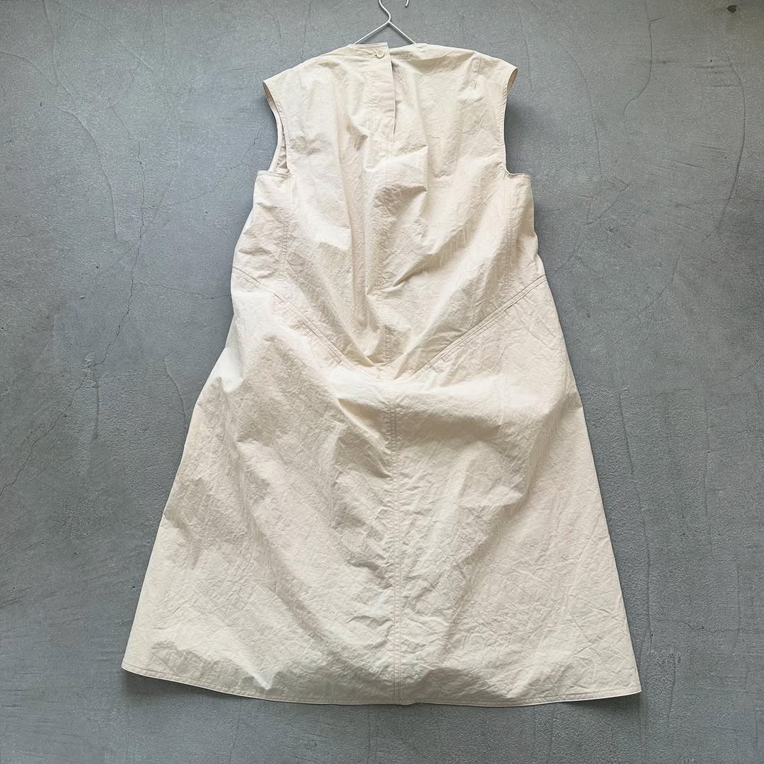 R&D.M.Co ハイカウントコットンパンチドバッグドレス