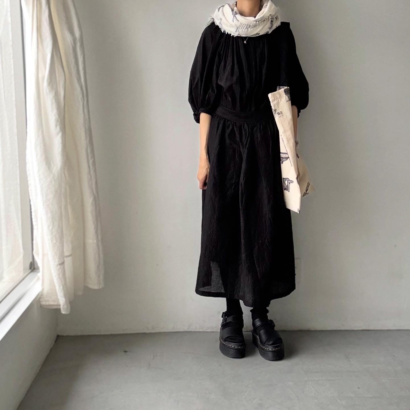 R&D.M.Co グレートグリーンサムガーゼショール