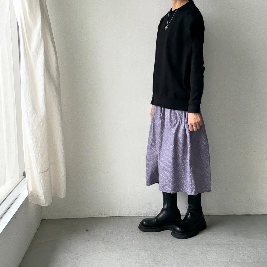 homspun コンパクト裏毛ベスト ブラック