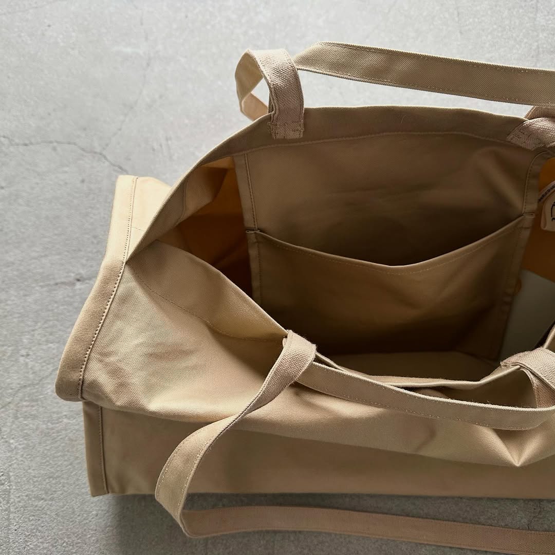 TENNE HANDCRAFTED MODERN ベンタイルコットンボストンバッグS キャメル