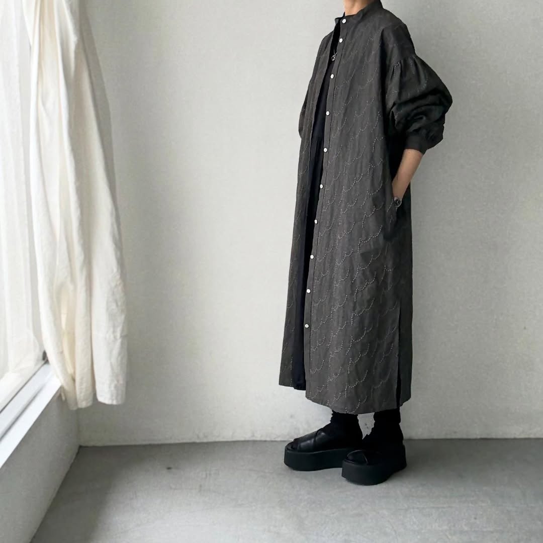 kijinokanosei フラクタルシャツドレス