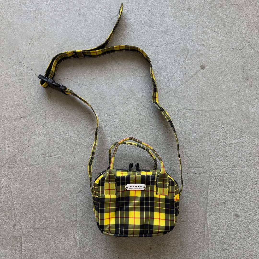 R&D.M.Co タータンチェックグロッサリーミニショルダーバッグ ルイス