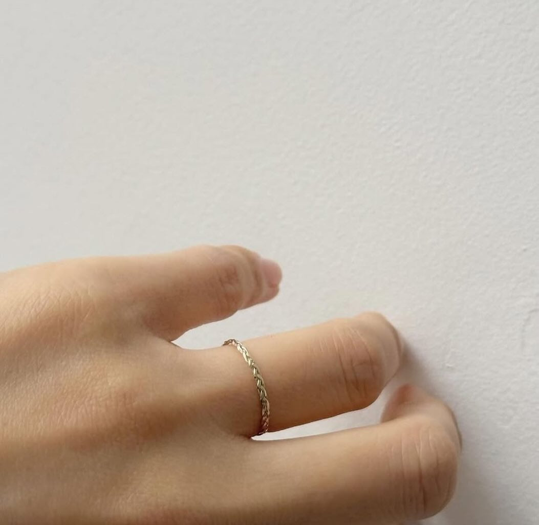 Toile Bijoux 三つ編みリング 12号