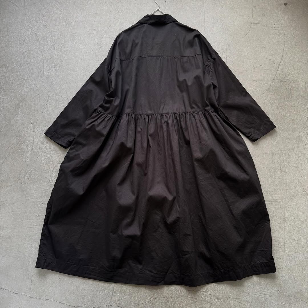 jujudhau コットンツイルカラードドレス