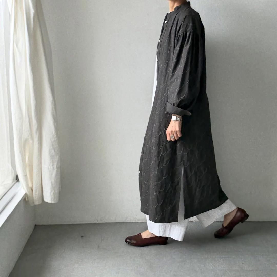 kijinokanosei フラクタルシャツドレス