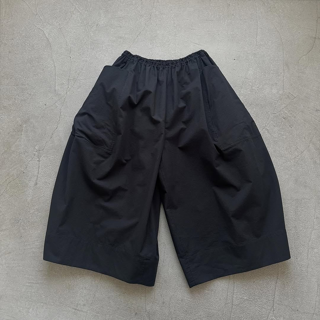 TENNE HANDCRAFTED MODERN ビッグポケットキュロット ブラック