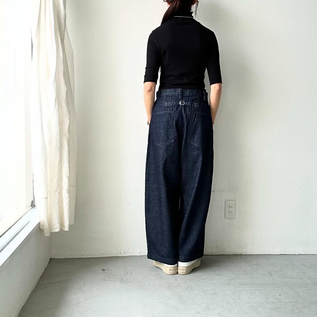 atelier naruse コットンデニムタックパンツ size 1