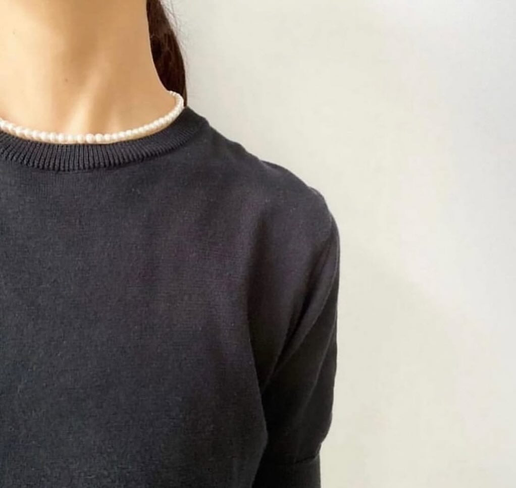 Toile Bijoux 大粒ラウンドパールネックレス