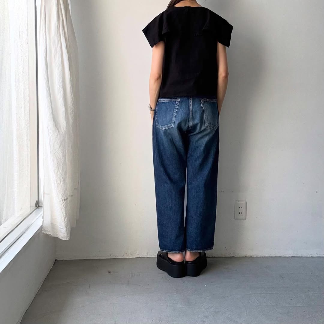 R&D.M.Co リネンコットンピューリタンカラーブラウス
