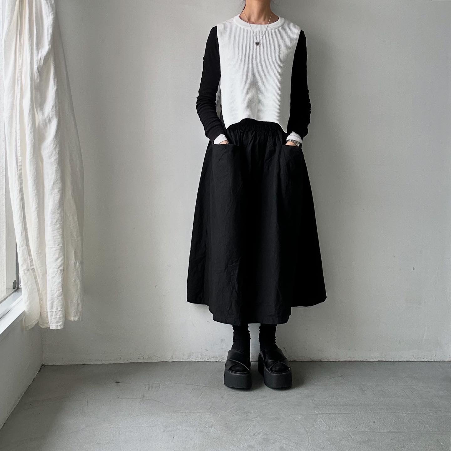 TORICI ツイストワッフルベスト ホワイト