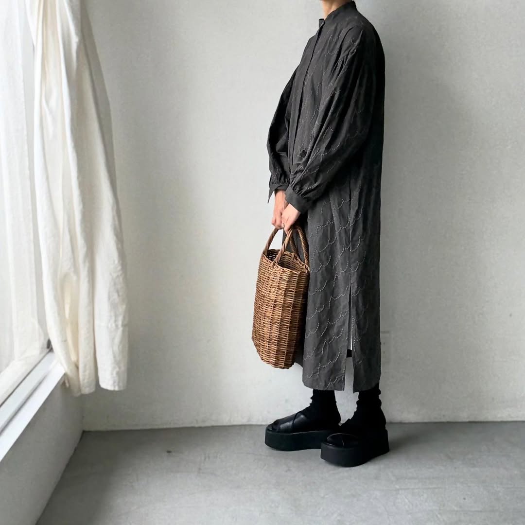 kijinokanosei フラクタルシャツドレス