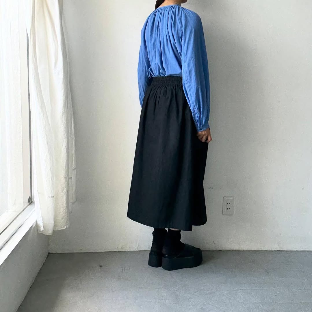 atelier naruse コットンギャザーブラウス