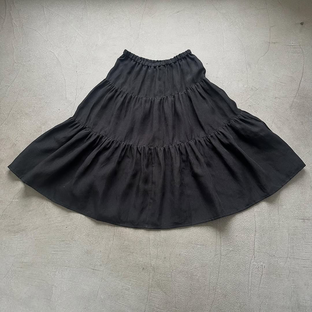 R&D.M.Co デンズリーリネンティアードスカート