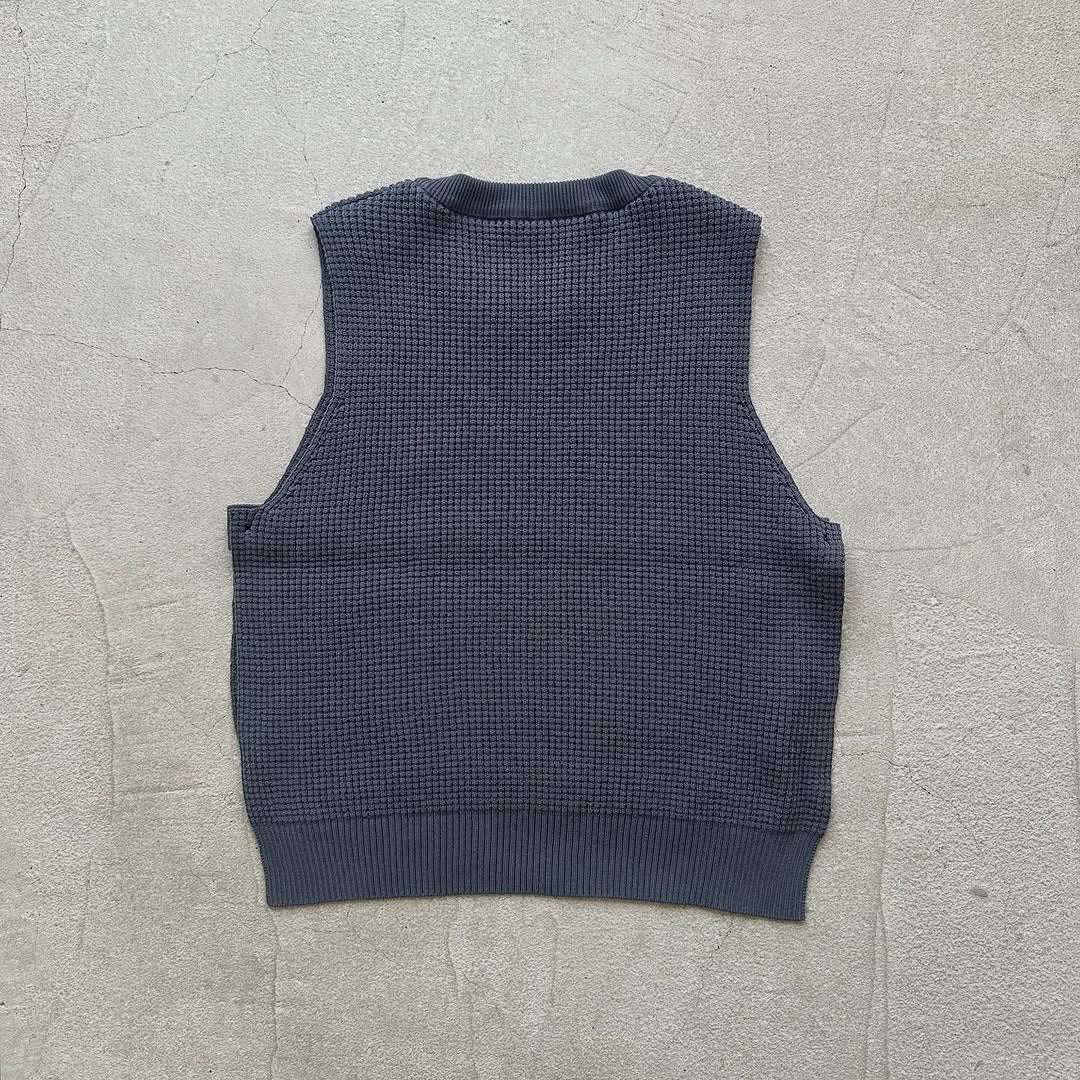 TORICI ツイストワッフルベスト アッシュグレー