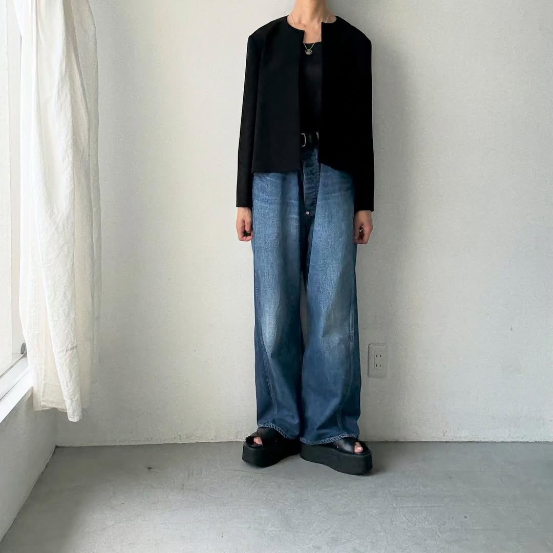saqui ノーカラージャケット