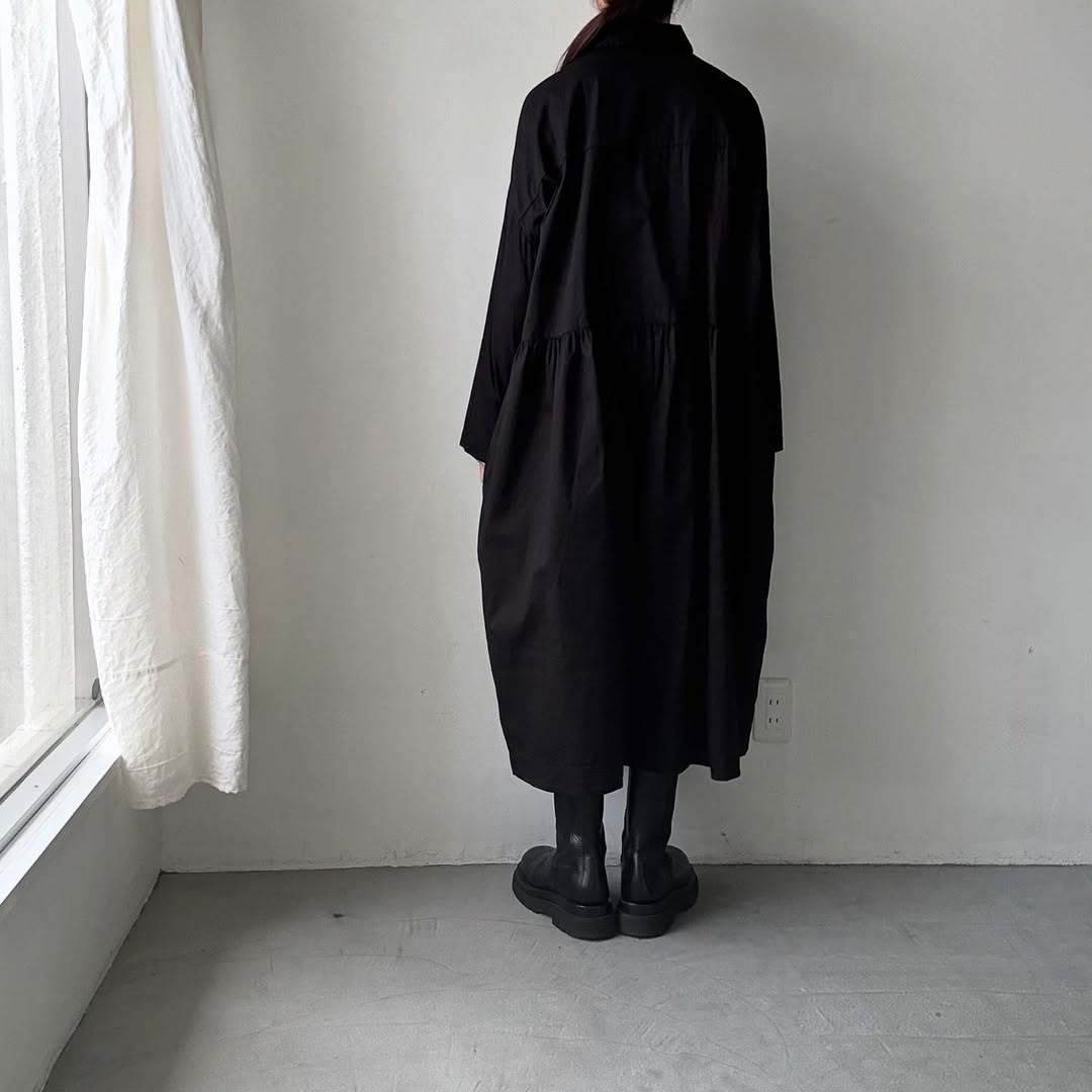 jujudhau コットンツイルカラードドレス