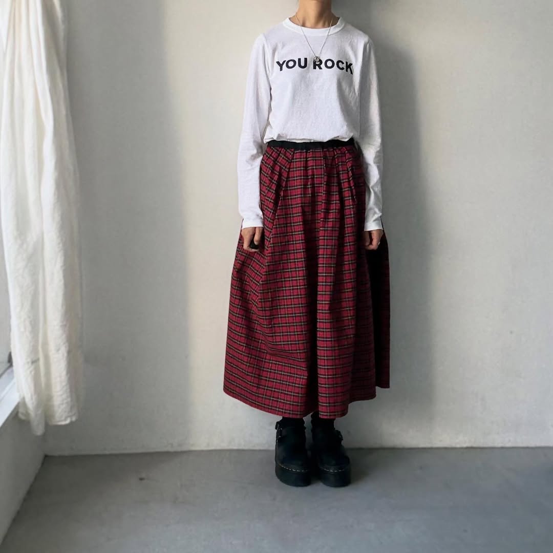 R&D.M.Co YOU ROCK 長袖Tシャツ ホワイト